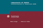 Caratterizzazione di trasmissioni WCDMA Laboratorio di El&Tel Mauro Biagi - Fabrizio Palma.