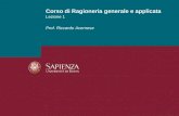 Lezione 1 Prof. Riccardo Acernese Corso di Ragioneria generale e applicata.