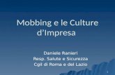 1 Mobbing e le Culture dImpresa Daniele Ranieri Resp. Salute e Sicurezza Cgil di Roma e del Lazio.