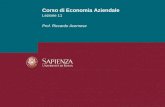 Lezione 11 Prof. Riccardo Acernese Corso di Economia Aziendale.