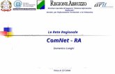 Roma 8-12.5.2006 Le Rete Regionale ComNet - RA Domenico Longhi Struttura Speciale di Supporto Sistema Informativo Regionale Servizio per lInformazione.