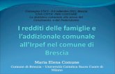 Maria Elena Comune Comune di Brescia – Università Cattolica Sacro Cuore di Milano Convegno USCI - 8-9 settembre 2011, Brescia UNA CITTA PER CONTARE La.