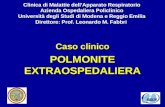 Caso clinico POLMONITE EXTRAOSPEDALIERA Clinica di Malattie dellApparato Respiratorio Azienda Ospedaliera Policlinico Università degli Studi di Modena.