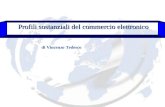 Profili sostanziali del commercio elettronico Profili sostanziali del commercio elettronico di Vincenzo Tedesco.