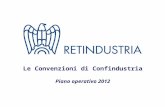 Le Convenzioni di Confindustria Piano operativo 2012.