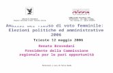 Analisi del flusso di voto femminile: Elezioni politiche ed amministrative 2006 Materiali a cura di Petra Bandi CONSIGLIO REGIONALE Regione Autonoma Friuli.
