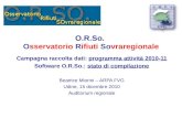 O.R.So. Osservatorio Rifiuti Sovraregionale Campagna raccolta dati: programma attività 2010-11 Software O.R.So.: stato di compilazione Beatrice Miorini.