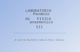 LABORATORIO di FISICA III A cura di Boschetti Fabio & Rizzi Valerio Pendolo anarmonico.