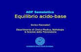 ADF Semeiotica Equilibrio acido-base Enrico Fiaccadori Dipartimento di Clinica Medica, Nefrologia & Scienze della Prevenzione.