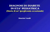 DIAGNOSI DI DIABETE IN ETA PEDIATRICA (Storia di un iperglicemia occasionale) Maurizio Vanelli.