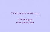 STN UsersMeeting CNR Bologna 6 Dicembre 2006. Agenda 09.30 - 10.00 Registrazione 10.00 - 10.30 Novità in STN (CAS Files) Ms. H. Waldhoff CAS 10.30 – 11.00.