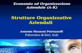 Antonio Messeni Petruzzelli Politecnico di Bari, Italy Economia ed Organizzazione Aziendale (A-K) Strutture Organizzative Aziendali.