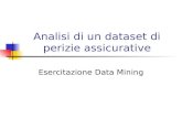 Analisi di un dataset di perizie assicurative Esercitazione Data Mining.