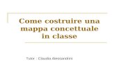 Come costruire una mappa concettuale in classe Tutor : Claudia Alessandrini.