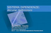 SISTEMA DIPENDENZE: Alcune definizioni Dr. Claudio Tosetto ASL della Provincia di Varese Dipartimento Dipendenze Ser.T. â€“ U.O. Territoriale Dipendenze