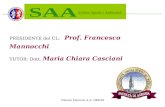 Tutorato Matricole A.A. 2008-09 Scienze Agrarie e Ambientali PRESIDENTE del CL: Prof. Francesco Mannocchi TUTOR: Dott. Maria Chiara Casciani.