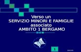 07/02/2014 1 Verso un SERVIZIO MINORI E FAMIGLIE associato AMBITO 1 BERGAMO.