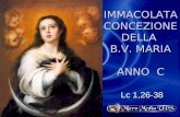 IMMACOLATA CONCEZIONE DELLA B.V. MARIA ANNO C Lc 1,26-38.