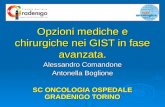 Opzioni mediche e chirurgiche nei GIST in fase avanzata. Alessandro Comandone Antonella Boglione SC ONCOLOGIA OSPEDALE GRADENIGO TORINO.