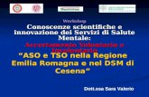 Workshop Conoscenze scientifiche e innovazione dei Servizi di Salute Mentale: Accertamento Volontario e Involontario ASO e TSO nella Regione Emilia Romagna.