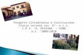 Progetto Cittadinanza e Costituzione Classe seconda sez. E – o.s.s. I.P.S. G. PESSINA – COMO a.s. 2009/2010.