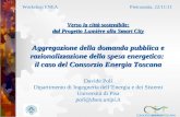 Verso la città sostenibile: dal Progetto Lumière alla Smart City Aggregazione della domanda pubblica e razionalizzazione della spesa energetica: il caso.
