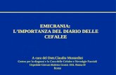EMICRANIA: LIMPORTANZA DEL DIARIO DELLE CEFALEE A cura del Dott.Claudio Mostardini Centro per la diagnosi e la Cura delle Cefalee e Nevralgie Facciali