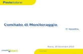 Servizi Postali Roma, 20 Dicembre 2010 Comitato di Monitoraggio 2° incontro.