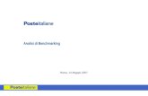 Analisi di Benchmarking Roma, 14 Maggio 2007. 1 Obiettivi e approccio al benchmarking Evidenze delle analisi disponibili Agenda