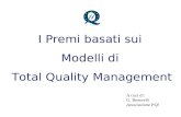 I Premi basati sui Modelli di Total Quality Management A cura di: G. Bertorelli Associazione PQI.