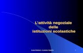 Laura Paolucci - Lorenzo Capaldo1 Lattività negoziale delle istituzioni scolastiche