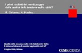 R. Chiumeo, A. Porrino 1 CESI 1 Modelli per gli scenari del sistema elettrico italianoWalter Grattieri I primi risultati del monitoraggio della qualità