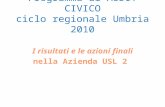 Programma di AUDIT CIVICO ciclo regionale Umbria 2010 I risultati e le azioni finali nella Azienda USL 2.