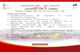 Incontro con i Comuni Ferrara 9 maggio 2013 ore 10 Corso Isonzo, 105 Ordine del Giorno: 1.Conferma/sostituzione dei componenti il Tavolo Cartografico Provinciale.
