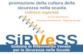 Sistema di Riferimento Veneto per la Sicurezza nelle Scuole SiRVeSS promozione della cultura della sicurezza nella scuola indirizzi regionali Dr.ssa Silvia.