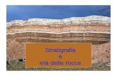Stratigrafia e e et à à delle rocce. Stima dell et à à delle rocce Le rocce rappresentano la materializzazione di processi fisici, chimici e biologici.