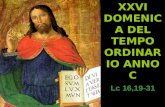 XXVI DOMENICA DEL TEMPO ORDINARIO ANNO C Lc 16,19-31.