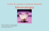 Corso di Laurea in Scienze Naturali Mineralogia Prof. Mario Tribaudino Dipartimento di Scienze della Terra mario.tribaudino@unipr.it.