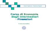 Corso di Economia degli Intermediari Finanziari Il microcredito Giulio Tagliavini - Massimo Regalli.