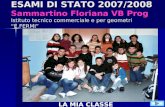 ESAMI DI STATO 2007/2008 Sammartino Floriana VB Prog Istituto tecnico commerciale e per geometri E.FERMI LA MIA CLASSE.