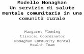Modello Monaghan Un servizio di salute mentale comunitaria in una comunità rurale Margaret Fleming Clinical Coordinator Monaghan Community Mental Health.