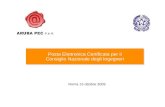 Posta Elettronica Certificata per il Consiglio Nazionale degli Ingegneri Posta Elettronica Certificata per il Consiglio Nazionale degli Ingegneri Roma.