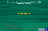 Giddens, Fondamenti di sociologia, Il Mulino, 2006 Capitolo V. Famiglie 1 FAMIGLIE.
