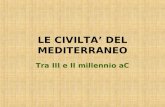 LE CIVILTA DEL MEDITERRANEO Tra III e II millennio aC.