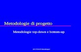 AN FI 98-99 Metodologie1 Metodologie di progetto Metodologie top-down e bottom-up.