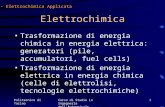 Paolo Spinelli - Elettrochimica Applicata Lezione n. 1 Politecnico di TorinoCorso di Studio in Ingegneria dellAutoveicolo 1 Elettrochimica Trasformazione.