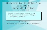 Università di Roma La Sapienza sede di Latina A cura di: Daniele Gazzelloni e Marco Marafini a.a 2009-2010 Progettazione strutturale in UML: Component.