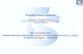 DM 2 Novembre 2011 Dematerializzazione della ricetta medica cartacea, di cui all'articolo 11, comma 16, del decreto-legge n. 78 del 2010 Progetto Tessera.
