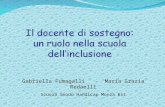 Il docente di sostegno: un ruolo nella scuola dellinclusione 1 Gabriella Fumagalli - Maria Grazia Redaelli Scuola Snodo Handicap Monza Est.