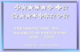 1 COMUNE DI POLVERIGI PRESENTAZIONE DEL BILANCIO DI PREVISIONE 2006 – 2008 Polverigi - Marzo 2006.